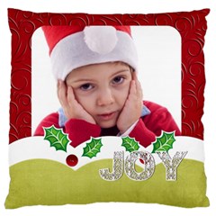 xmas - Large Premium Plush Fleece Cushion Case (Two Sides)