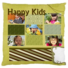 kids - Large Premium Plush Fleece Cushion Case (Two Sides)