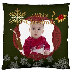 XMAS - Large Premium Plush Fleece Cushion Case (One Side)