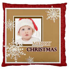 XMAS - Large Premium Plush Fleece Cushion Case (Two Sides)