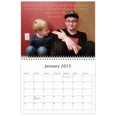 Familycalendar 2015 Jan 2015