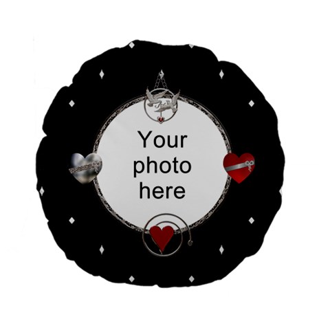 Love You Flano Round Cushion By Lil Back
