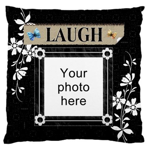 Friends Black Flano Cushion Case (2 Sides) By Lil Back