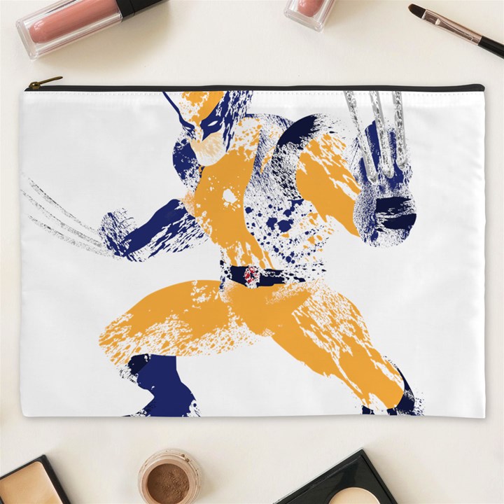 Splatter Heroes Wolverine Plain Cosmetic Bag (XXXL)