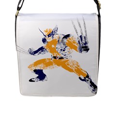 Splatter Heroes Wolverine Plain Flap Closure Messenger Bag (large) by geekdom