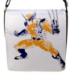 Splatter Heroes Wolverine Plain Flap Closure Messenger Bag (small) by geekdom