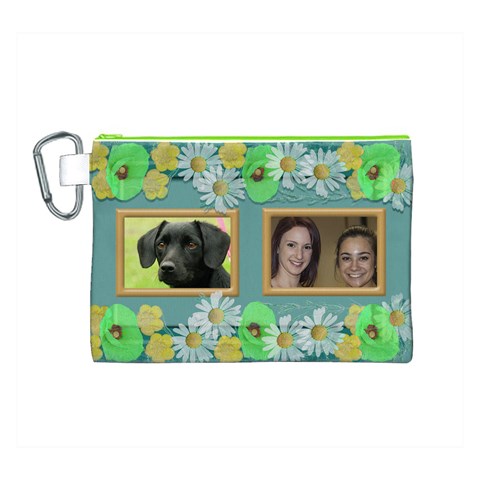 Our Family Canvas Cosmetic Bag (medium) By Deborah Front