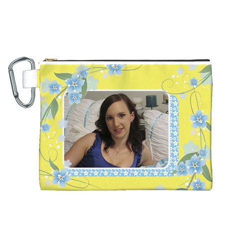 Sunny Canvas Cosmetic Bag (large) By Deborah Front