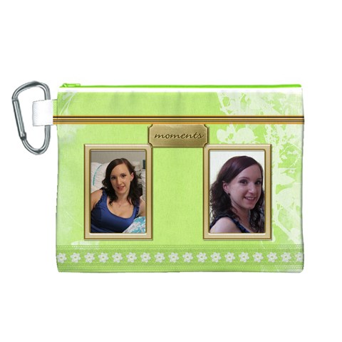 Moments Canvas Cosmetic Bag (large) By Deborah Front