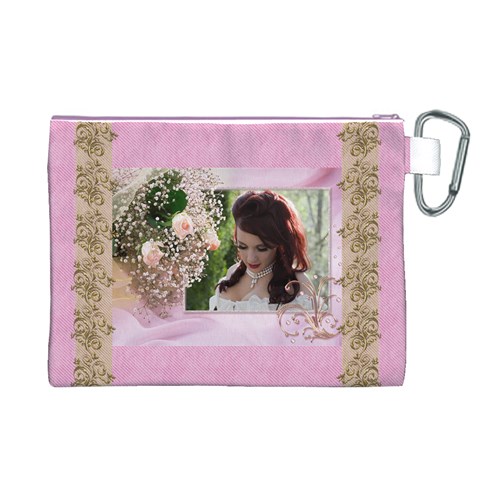 Pink Treasure  Canvas Cosmetic Bag (xl) By Deborah Back
