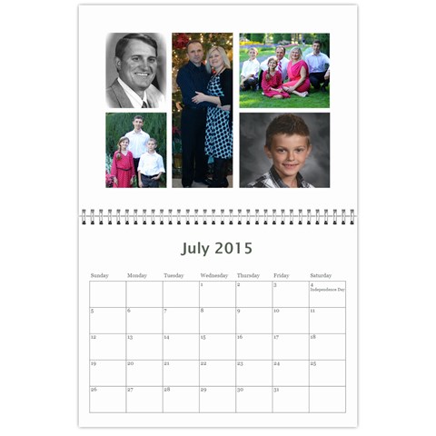 2015 Fomenko Family Calendar By Svetlana Kopets Jul 2015