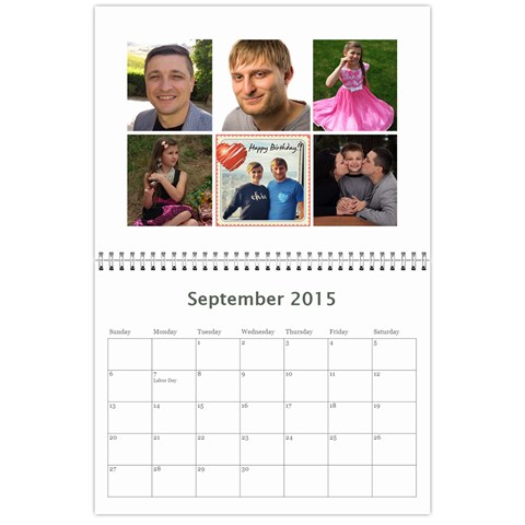 2015 Fomenko Family Calendar By Svetlana Kopets Sep 2015