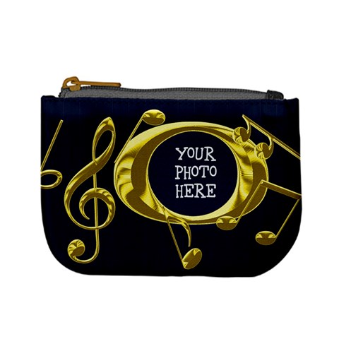 Golden Music Mini Coin Purse By Chere s Creations Front