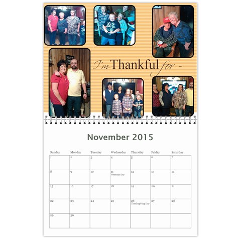Mama Wall Calendar By H  Miller Nov 2015