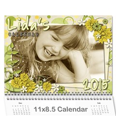 lIDAS CALENDAR - Wall Calendar 11  x 8.5  (12-Months)