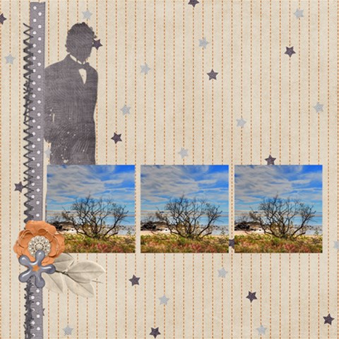 Man By Elfie 12 x12  Scrapbook Page - 1
