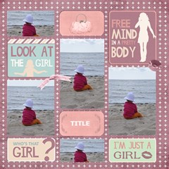 girl - ScrapBook Page 12  x 12 