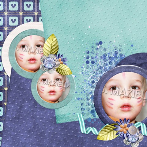Scrappy1 By Elfie 12 x12  Scrapbook Page - 1