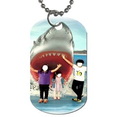 Shark ! - Dog Tag (Two Sides)