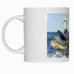 Largest Fisher Fisherman - White Mug