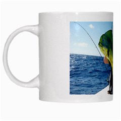 Green Tropical Fisher - White Mug