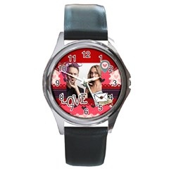 love - Round Metal Watch