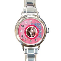 love - Round Italian Charm Watch