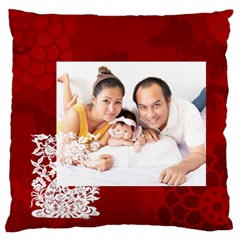 chinese new year - Large Premium Plush Fleece Cushion Case (Two Sides)