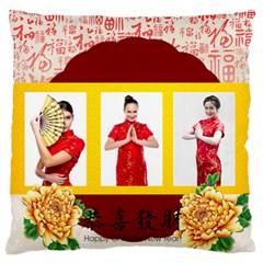 chinese new year - Standard Premium Plush Fleece Cushion Case (One Side)