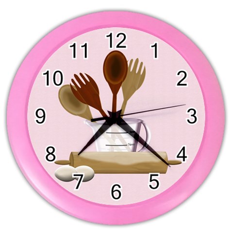 Kitchen Clock Pink By Chere s Creations Front