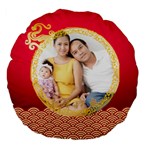 chinese new year - Large 18  Premium Flano Round Cushion 