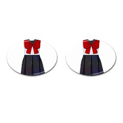 Galaxy Seifuku Print Sleeveless Dress Cufflinks (oval) by everydaykawaii