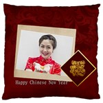new year - Large Flano Cushion Case (Two Sides)