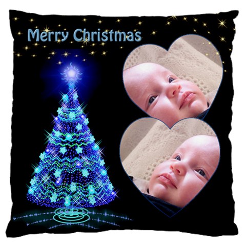 O Christmas Tree Large Flano Cushion Case By Deborah Back
