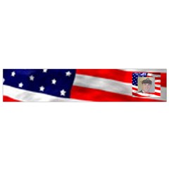 American Flag Flano Scarf (small) - Small Premium Plush Fleece Scarf