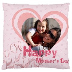 mothers day - Large Premium Plush Fleece Cushion Case (One Side)