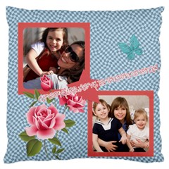 mothers day - Large Premium Plush Fleece Cushion Case (One Side)