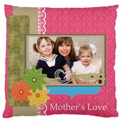 mothers day - Large Premium Plush Fleece Cushion Case (One Side)