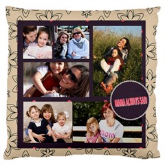 mothers day - Large Premium Plush Fleece Cushion Case (One Side)