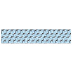 Blue Dragonfly Flano scarf (small) - Small Premium Plush Fleece Scarf