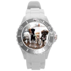  Wrist Watch Puppy  - Round Plastic Sport Watch (L)