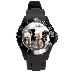  Wrist Watch Puppy  - Round Plastic Sport Watch (L)