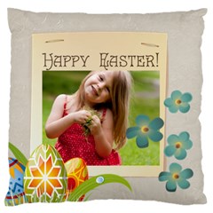 easter - Large Premium Plush Fleece Cushion Case (One Side)