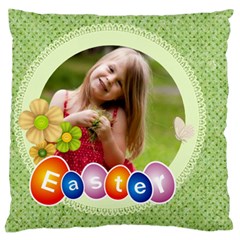 easter - Large Premium Plush Fleece Cushion Case (Two Sides)