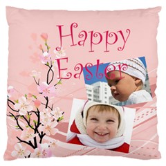 easter - Large Premium Plush Fleece Cushion Case (Two Sides)