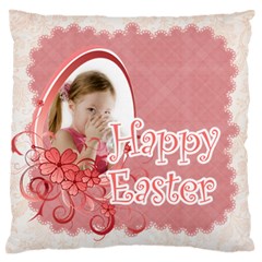 easter - Large Premium Plush Fleece Cushion Case (One Side)