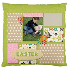 easter - Large Premium Plush Fleece Cushion Case (Two Sides)