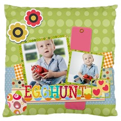 easter - Large Premium Plush Fleece Cushion Case (Two Sides)