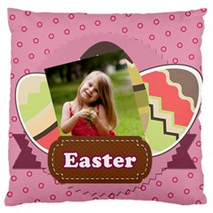 easter - Large Premium Plush Fleece Cushion Case (Two Sides)