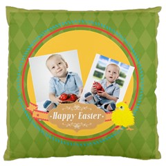 easter - Large Premium Plush Fleece Cushion Case (One Side)